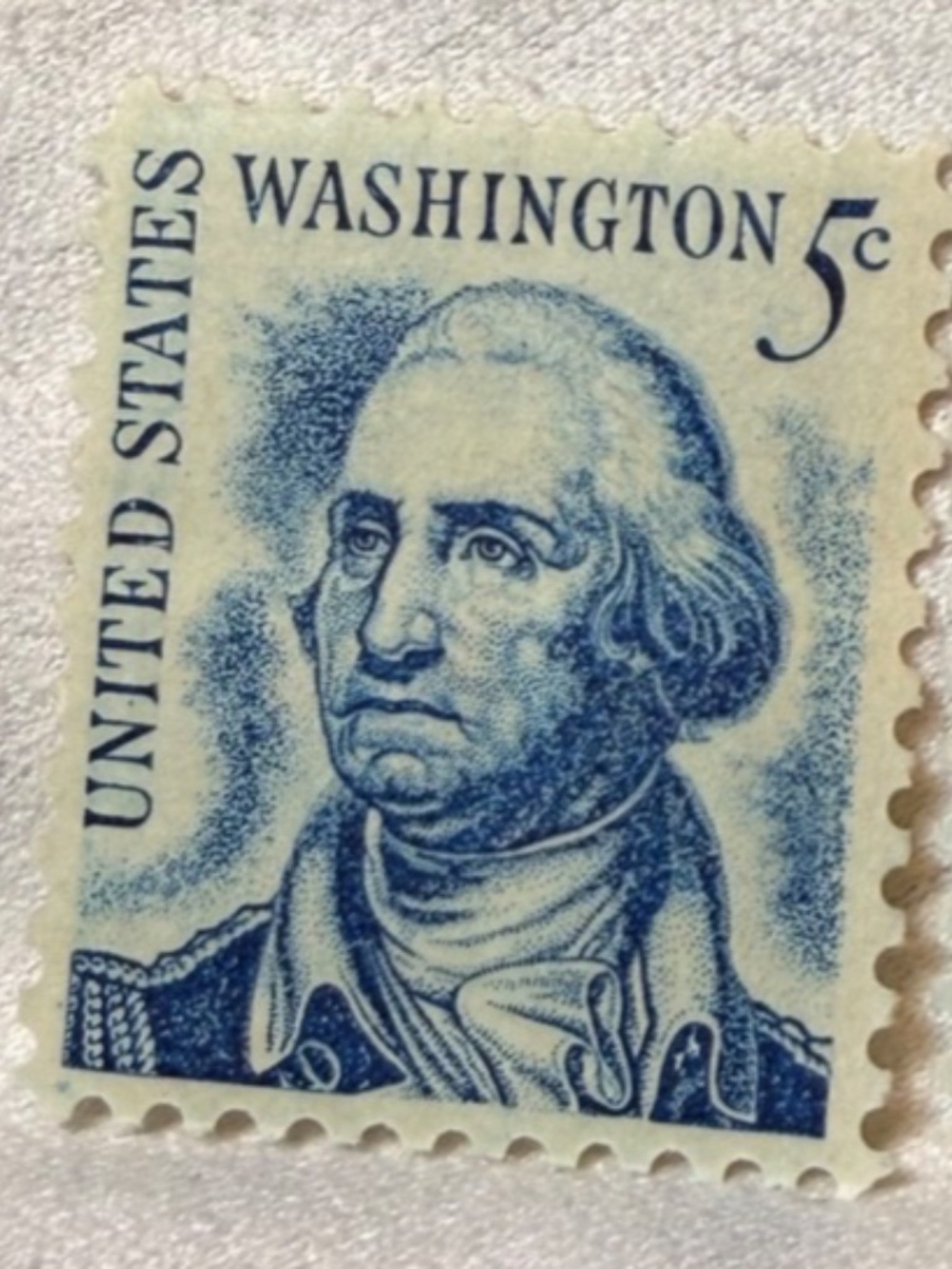 George Washington 5 Cent Blue Vintage 2 Rare (Unused) #206486141424